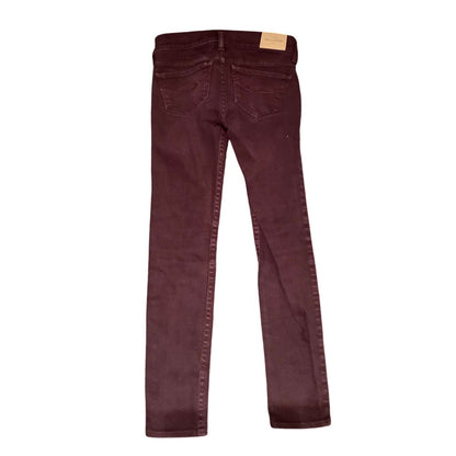 Abercrombie & Fitch Kids Maroon Jeans Size 8 - Preppy, Casual, Everyday