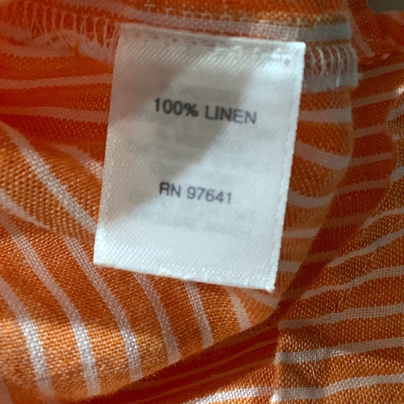 J Jill Linen Button Up Shirt Women’s Size M – Striped, Lightweight, Collared