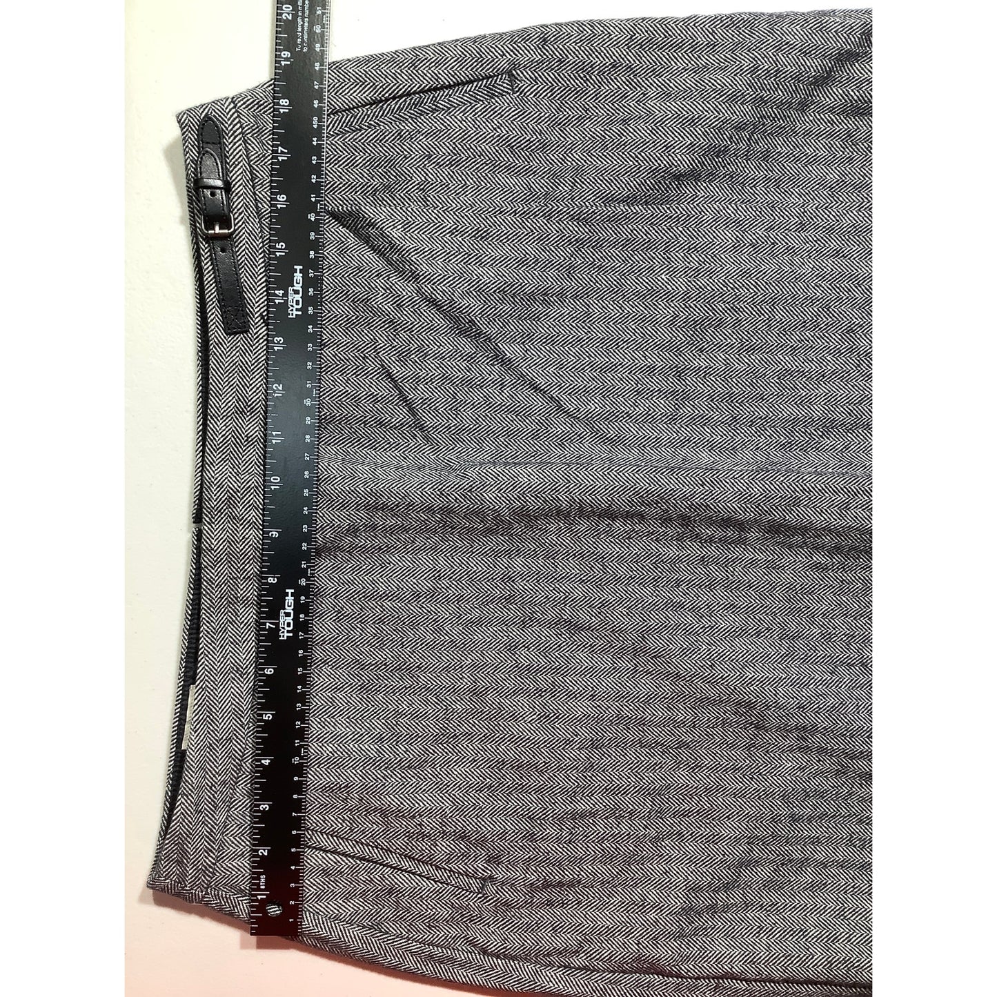 L.L. Bean Gray Black Herringbone Skirt Women’s Size 14 – Classic, Work, Casual