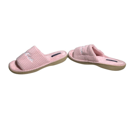 Nautica Waffle Textured Slippers Women Size 9-10 — Cozy, Lounge, Casual