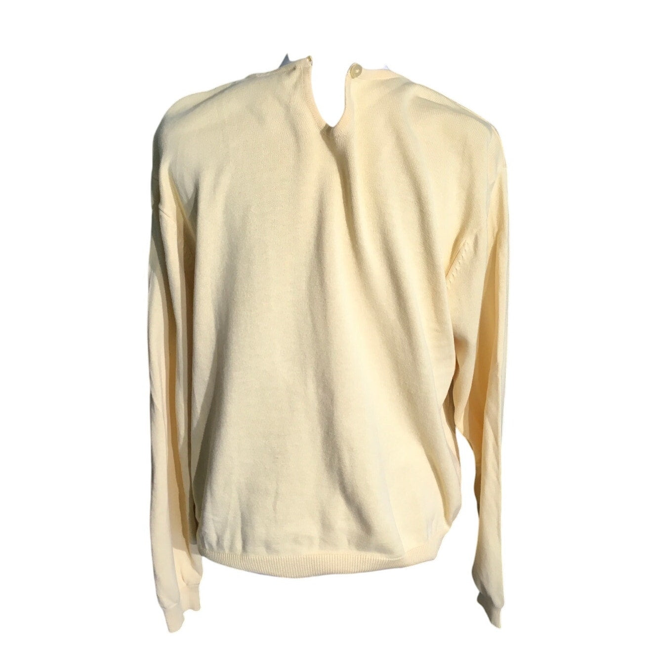 Talbots Yellow Cotton Sweater Size M - Classic, Preppy, Cozy
