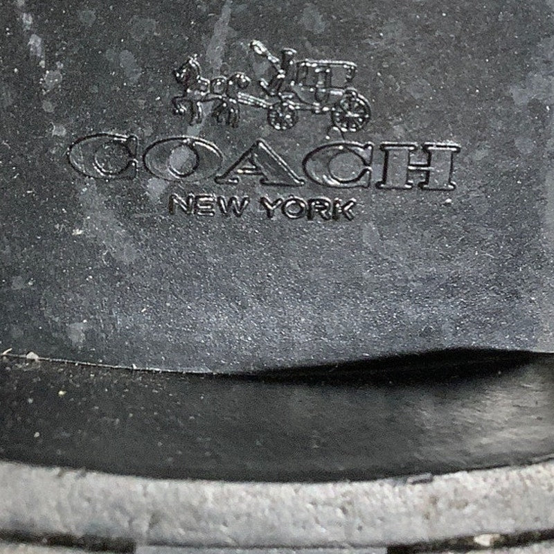 Coach Zena Leather Belted Winter Boots Black Women’s 8B — Sleek, Cozy, Chic