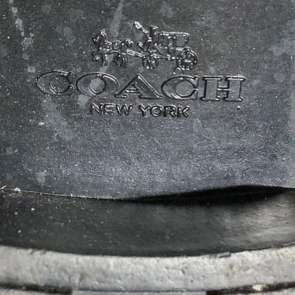 Coach Zena Leather Belted Winter Boots Black Women’s 8B — Sleek, Cozy, Chic