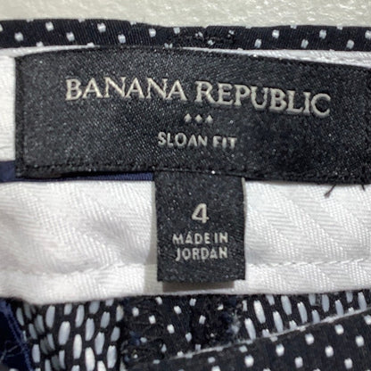 Banana Republic Polka Dot Sloan Pants Women Size 4 — Slim Fit, Workwear, Stretch