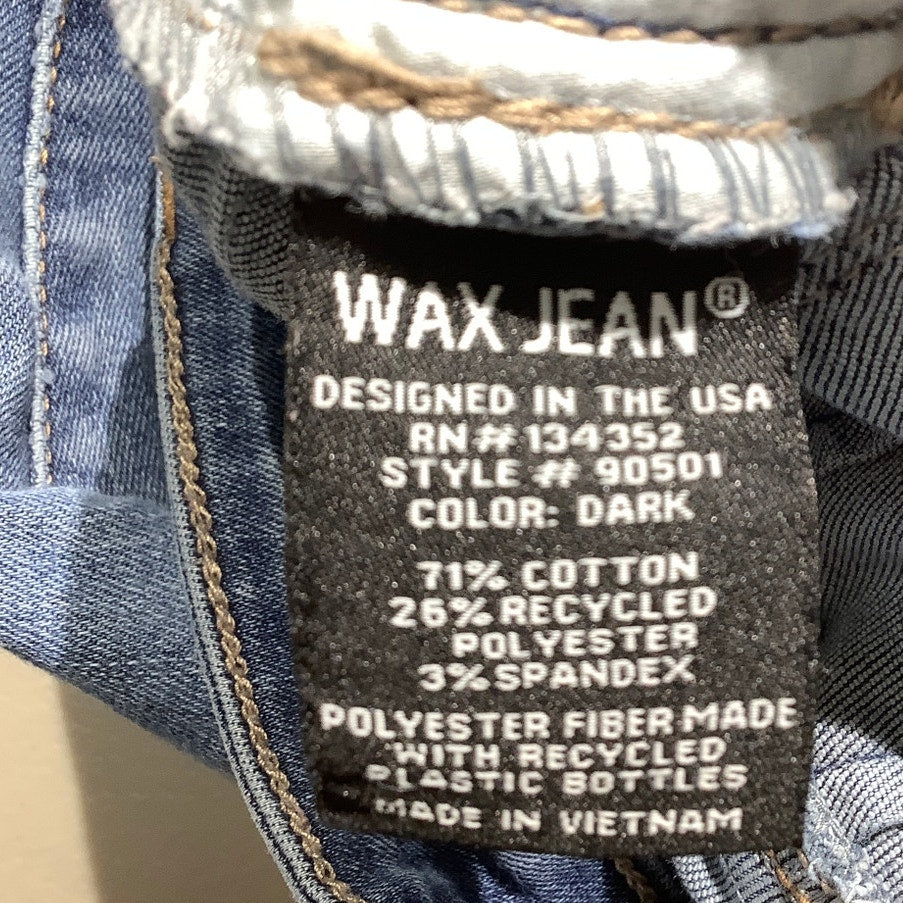 Wax Jean Distressed Skinny Jeans Blue Women’s 0/24 — Ripped, Stretch, Casual