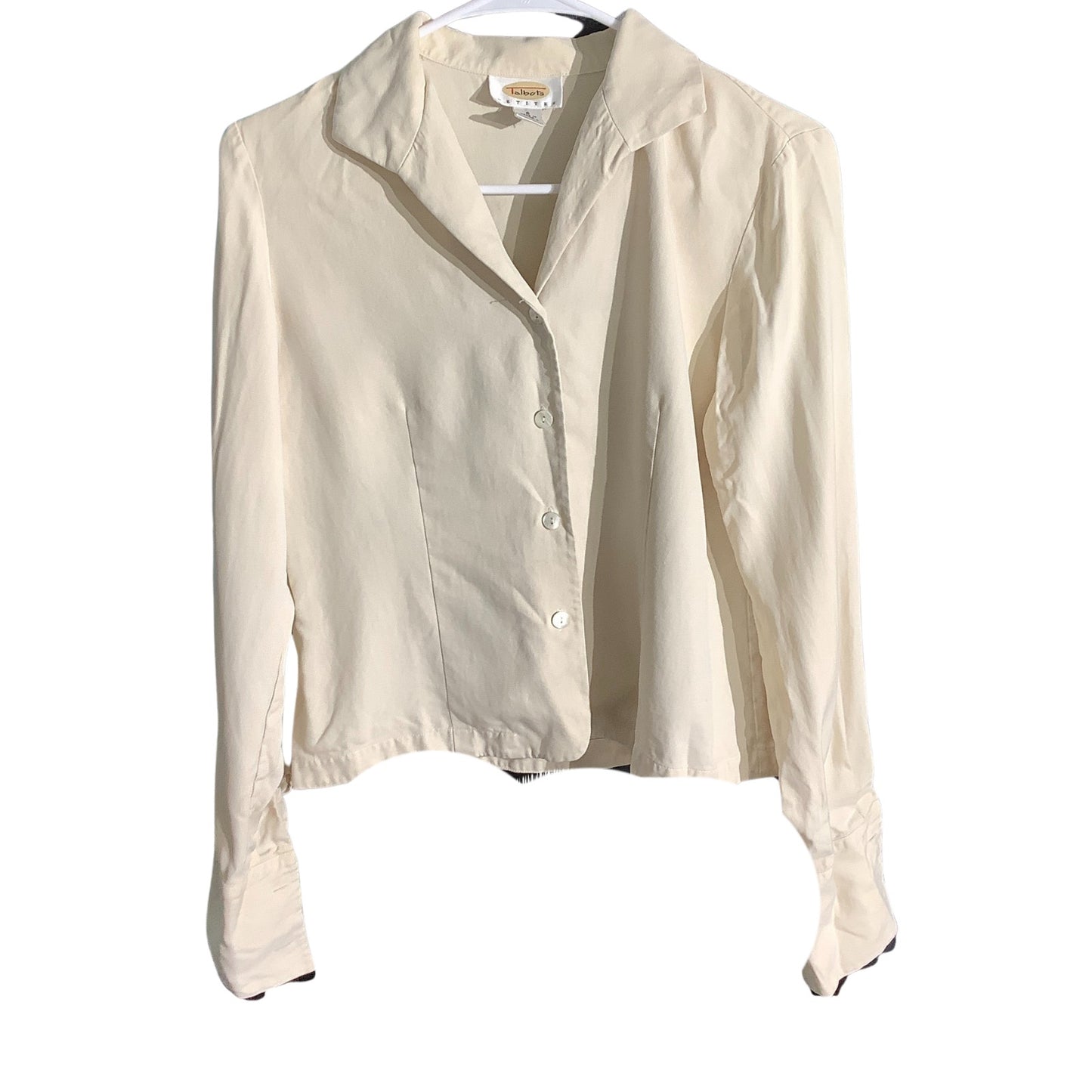 Talbots Silk Blouse Women’s Size Small Petite – Classic, Minimalist, Button-Up