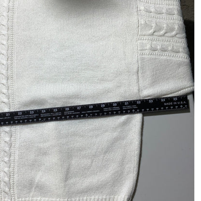 The Drop Waylon Sweater Whisper White Women’s 5X — Cable Knit, Oversized, NWT