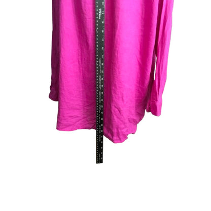 Lauren Ralph Lauren Magenta Button-Up Shirt - Classic, Preppy, Office Siren