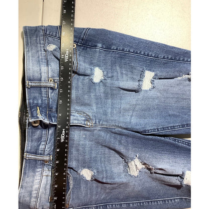 Torrid Women's 12 Short Bombshell Skinny Distressed Blue Jeans