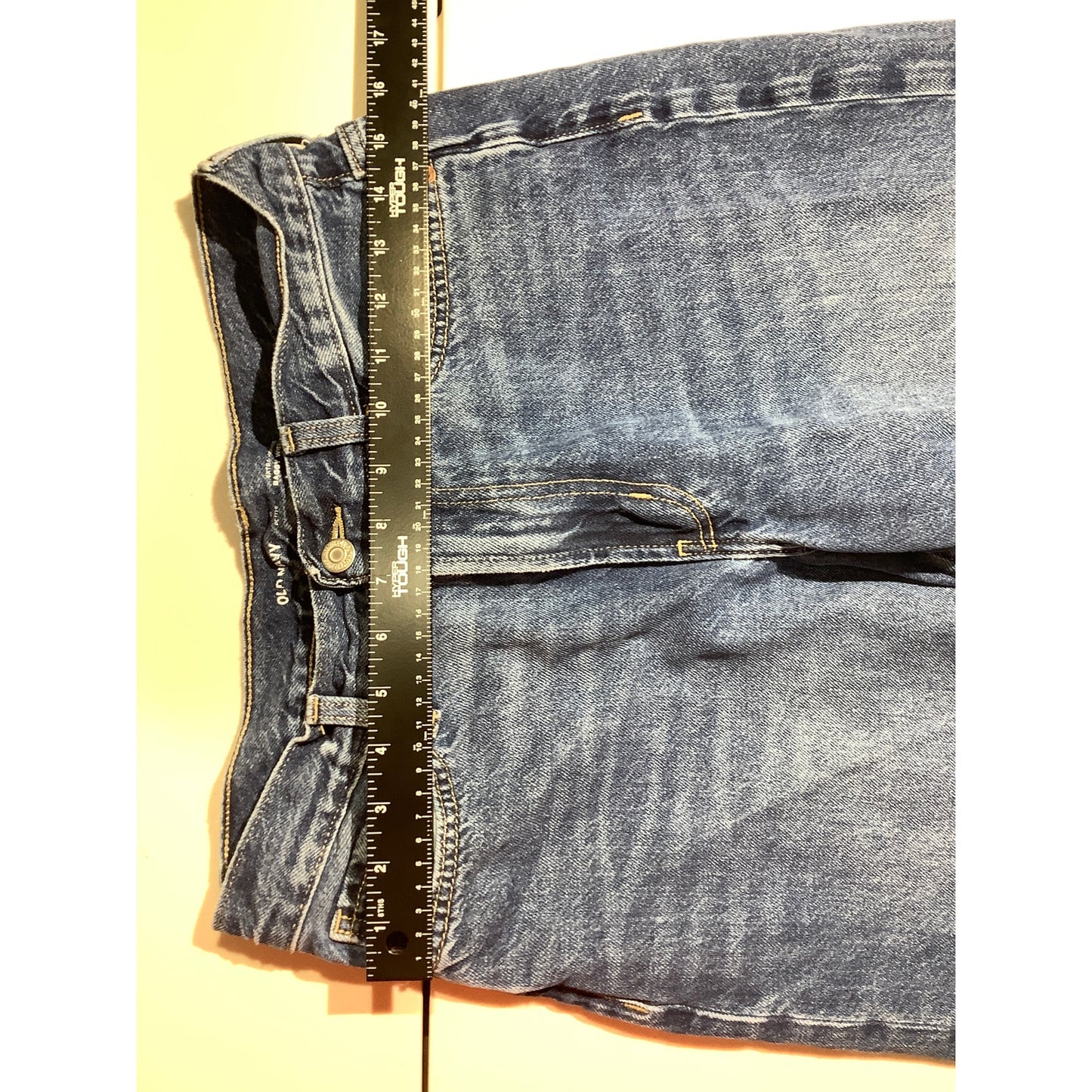 Old Navy Extra High-Rise Wide Leg Jeans Women 6 Petite — Cotton, Vintage, Casual