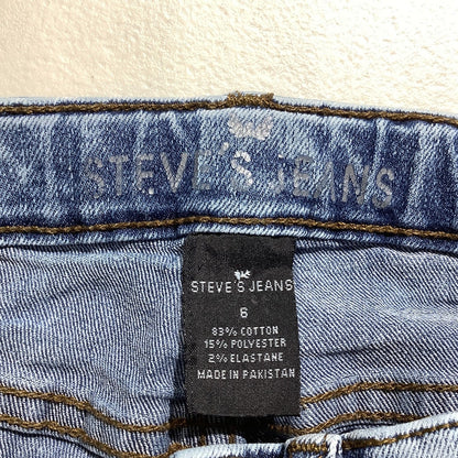Steve’s Jeans Acid Wash Denim Kids Size 6 – Retro, Casual, Distressed