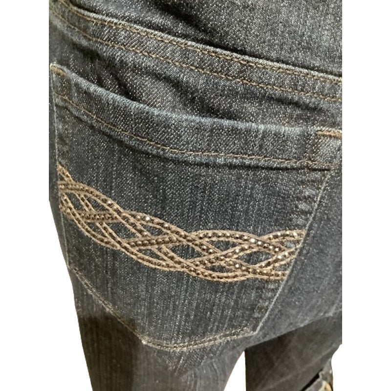 Hannah Blue Cropped Jeans - Sz 8 - Casual, Denim, Everyday