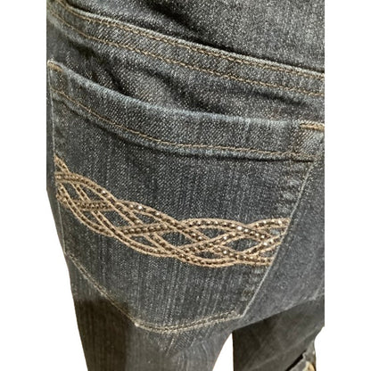 Hannah Blue Cropped Jeans - Sz 8 - Casual, Denim, Everyday