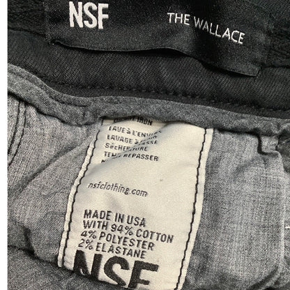 NSF Black Wallace Style Pants Size 26, Minimalist, Casual, Made in USA