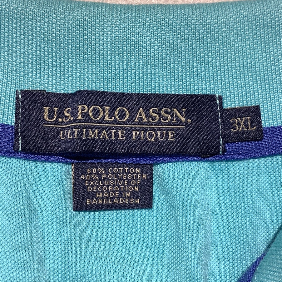 U.S. Polo Assn. Ultimate Pique Polo Shirt Mens Size 3XL — Preppy, Golf, Casual