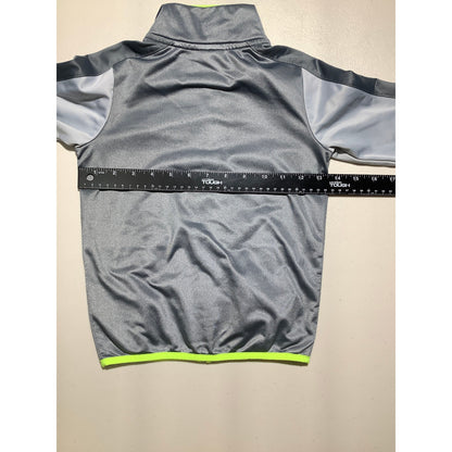 Nike Gray Full Zip Track Jacket Kids 5-6 (6M) — Athletic, Lightweight, Sport
