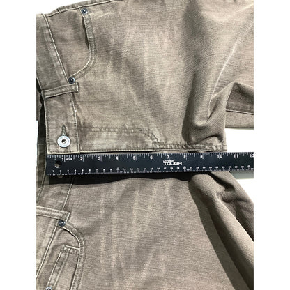 Chico’s Brown Platinum Denim Jeans Women 2 Short— Straight Leg, Stretch, Classic