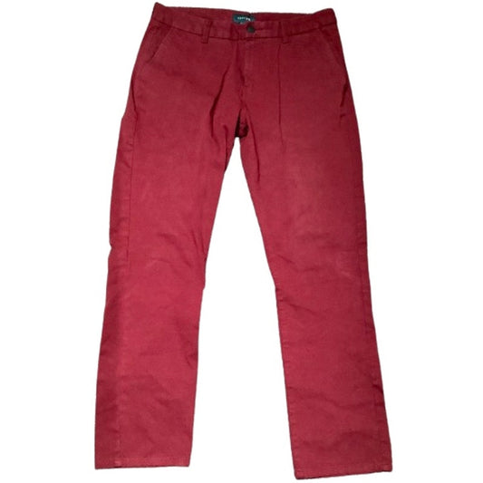 TAYLRD Men's Brick Red Pants Size 32x30 – Slim Fit, Preppy, Streetwear