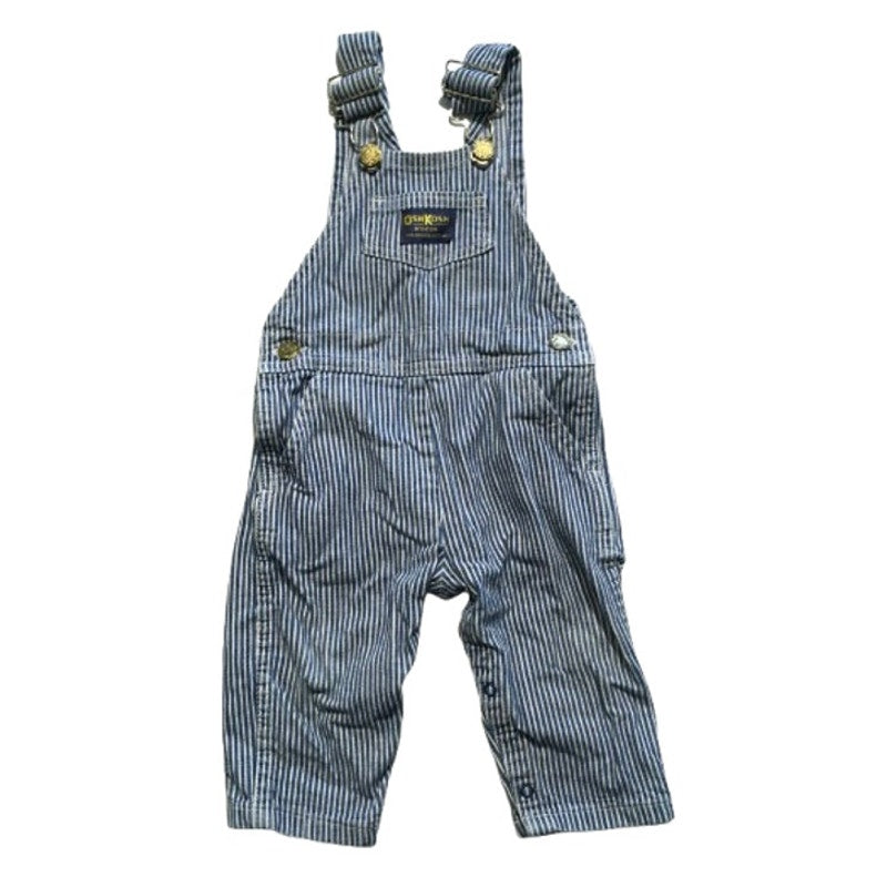 OshKosh B’gosh Blue & White Striped Overalls - Vintage, Classic, Americana