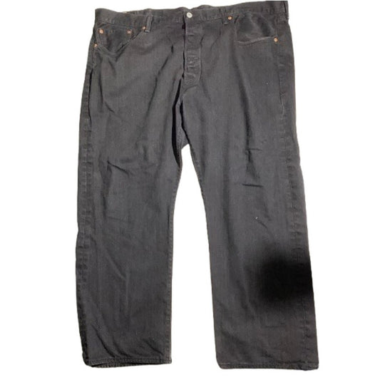 Levi’s 501 Jeans Black Men’s 46W x 30L — Straight Leg, Button Fly, Classic Denim