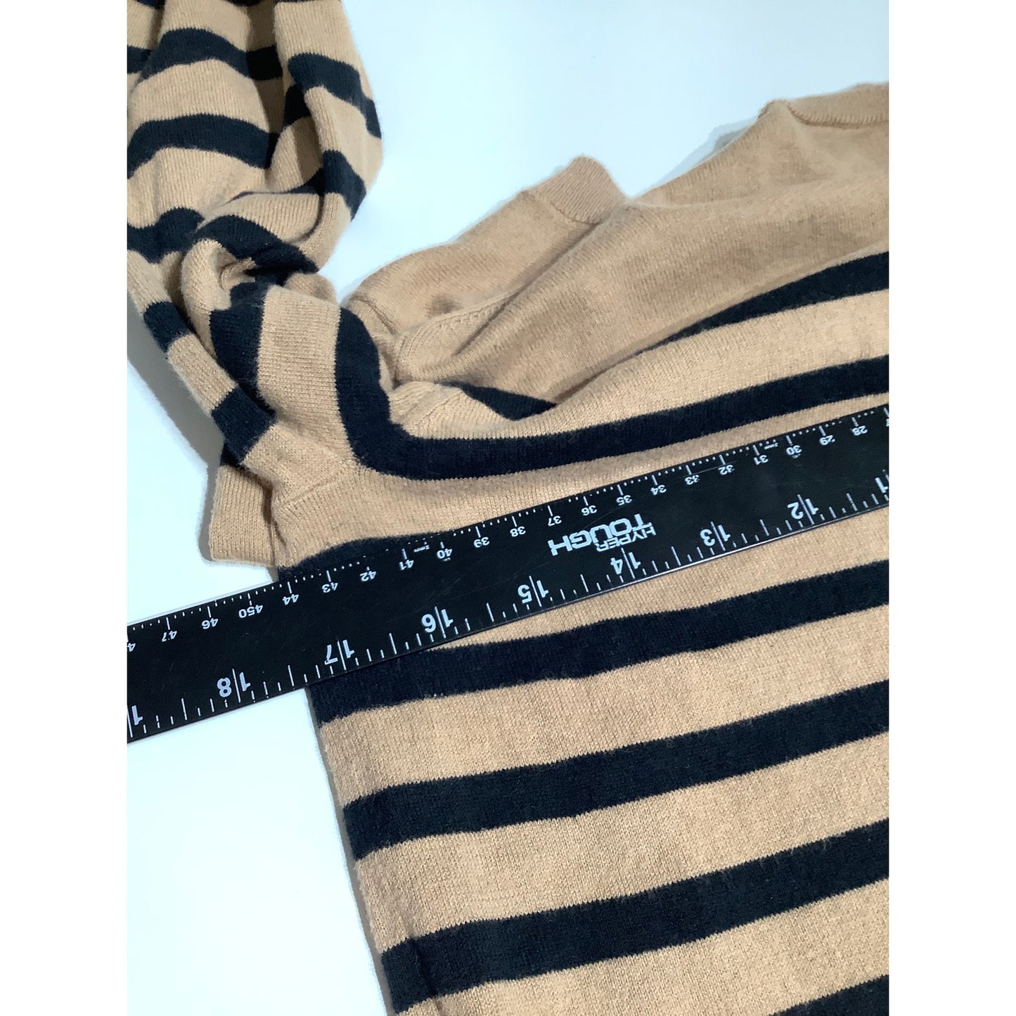 J.Crew Brown & Black Striped Cotton Sweater Size M | Preppy, Minimalist, Classic