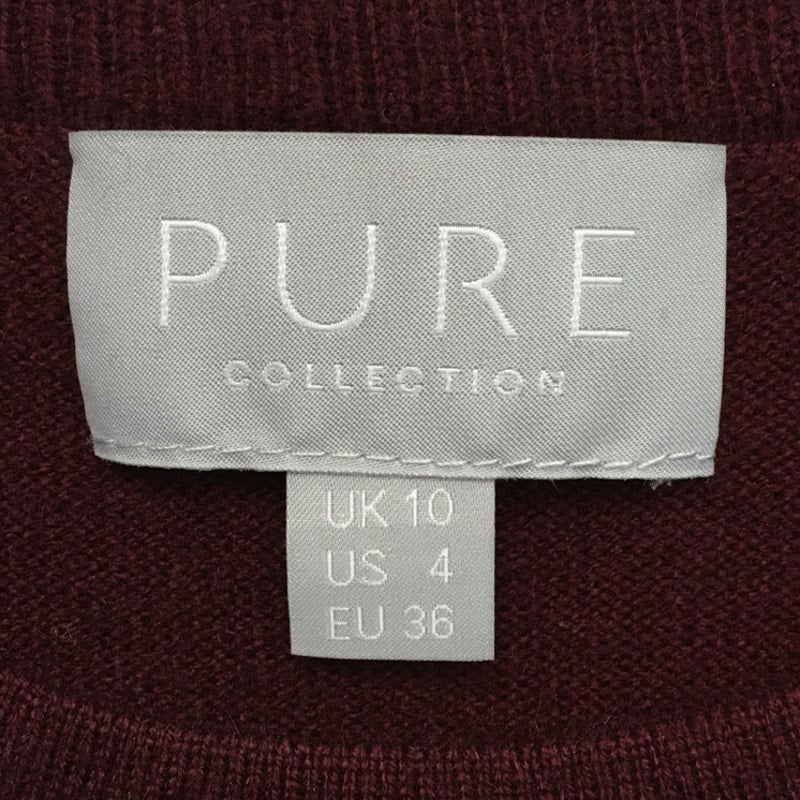 PURE Cashmere Wool Burgundy Long Sleeve Sweater Size 4 – Minimalist, Chic, Cozy