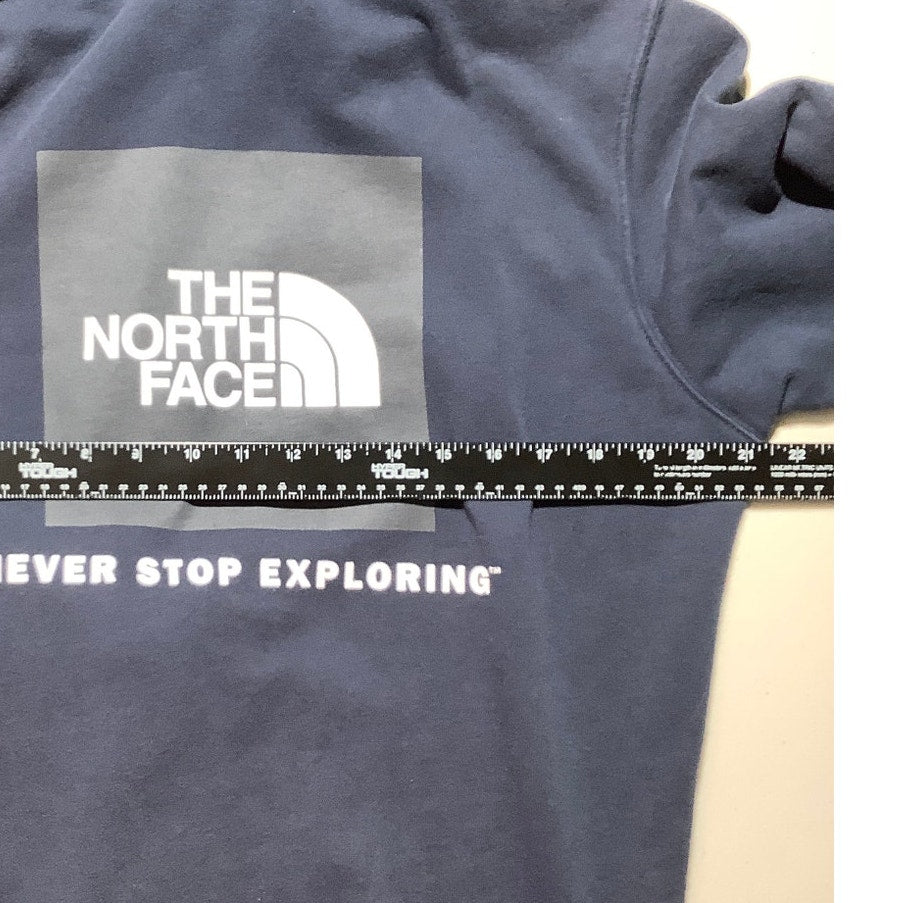 The North Face Navy Blue Hoodie Men’s Medium — Logo, Casual, Streetwear