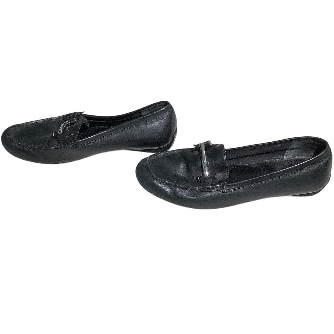 Ralph Lauren Christiana Black Leather Flats Women’s 10B – Dress, Classic, Comfy