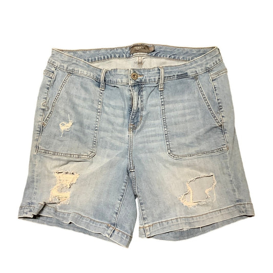 TORRID Distressed Medium Light Blue Denim Shorts 16 - Casual, Streetwear, Summer