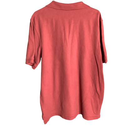 L.L.Bean Men’s Polo Large Tall Maroon 100% Cotton — Preppy, Classic, Casual