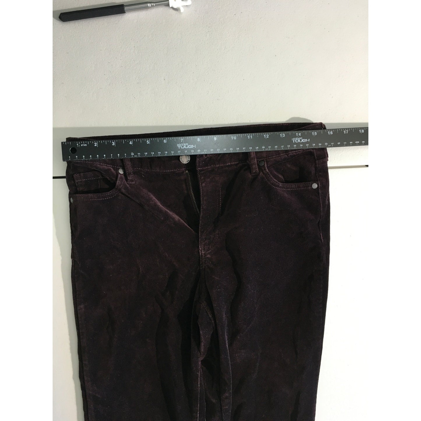 Well Worn Burgundy Corduroy Pants Size 8/29 - Cozy, Vintage, Casual