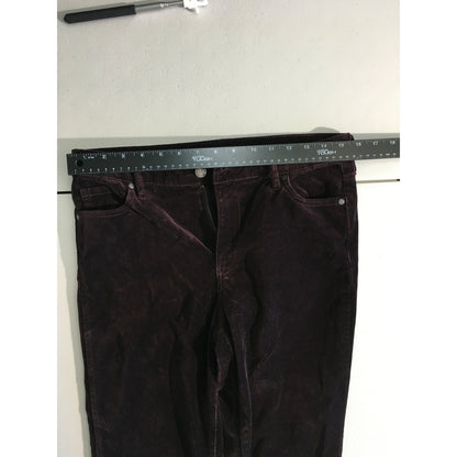 Well Worn Burgundy Corduroy Pants Size 8/29 - Cozy, Vintage, Casual