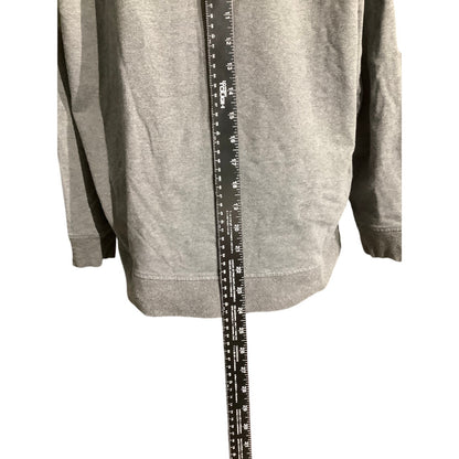 Calvin Klein Gray Rhinestone Logo Sweater Women’s XL — Y2K, Glam, Athleisure