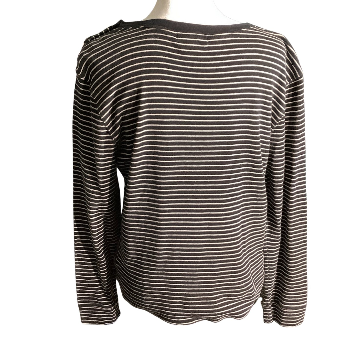 Ralph Lauren Long Sleeve Crew Neck Top Women’s Size L — Classic, Casual, Cotton