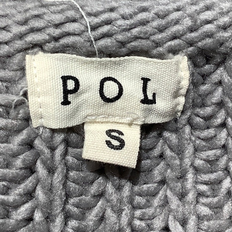 POL Light Gray Chunky Knit Sweater Women’s Size Small — Oversized, Cozy, Boho