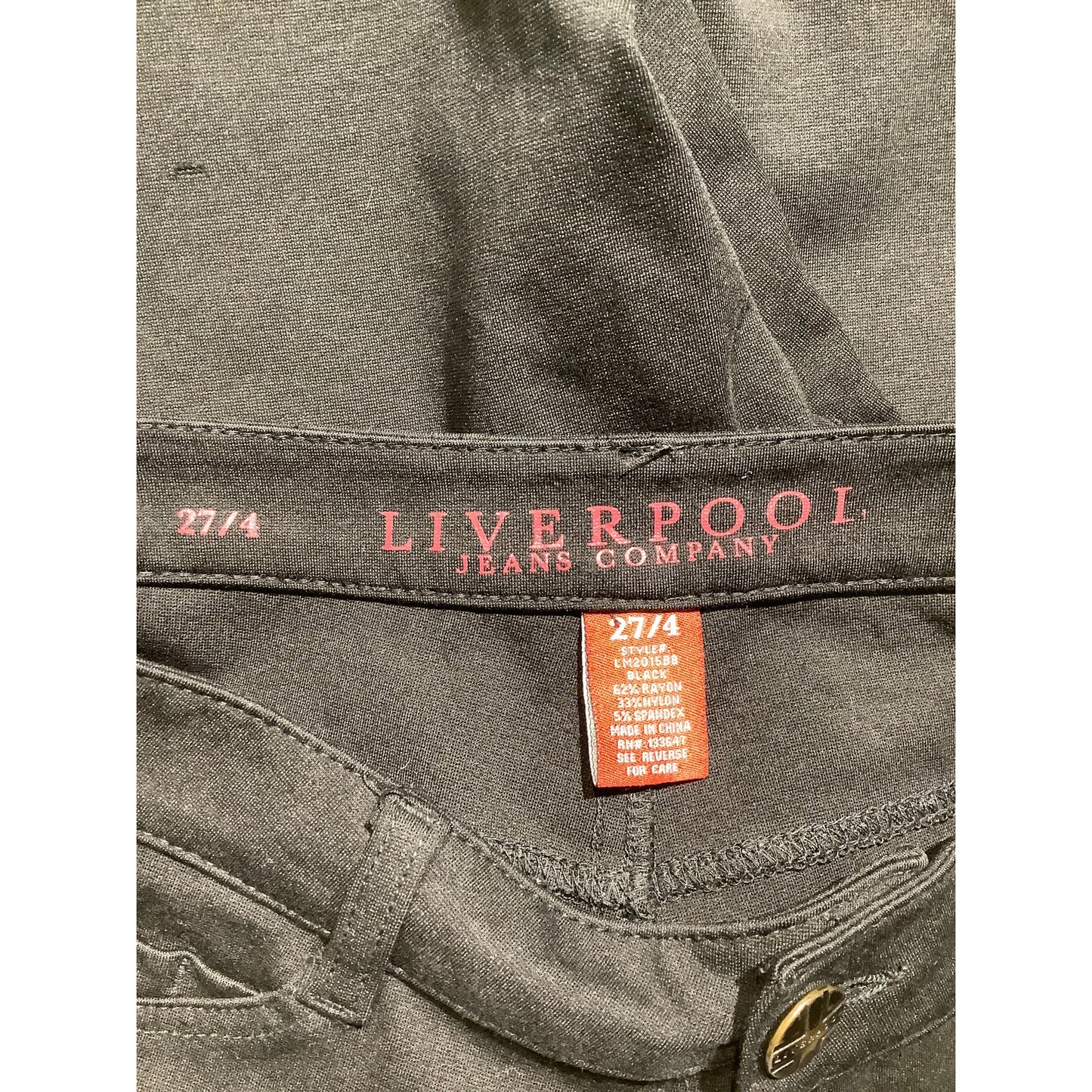 Liverpool  Skinny Legging Pants Women’s Size 27 / 4 — Stretch, Sleek, Pull-On