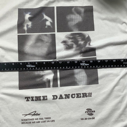 Dazy White Graphic T-Shirt Women’s Size Large – Streetwear, Casual, Crew Neck