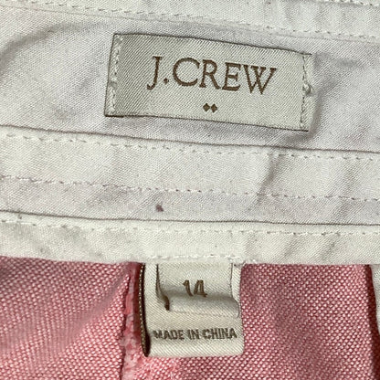 J.Crew Pink Cotton Shorts, Size 14, Preppy Casual Summer Essential