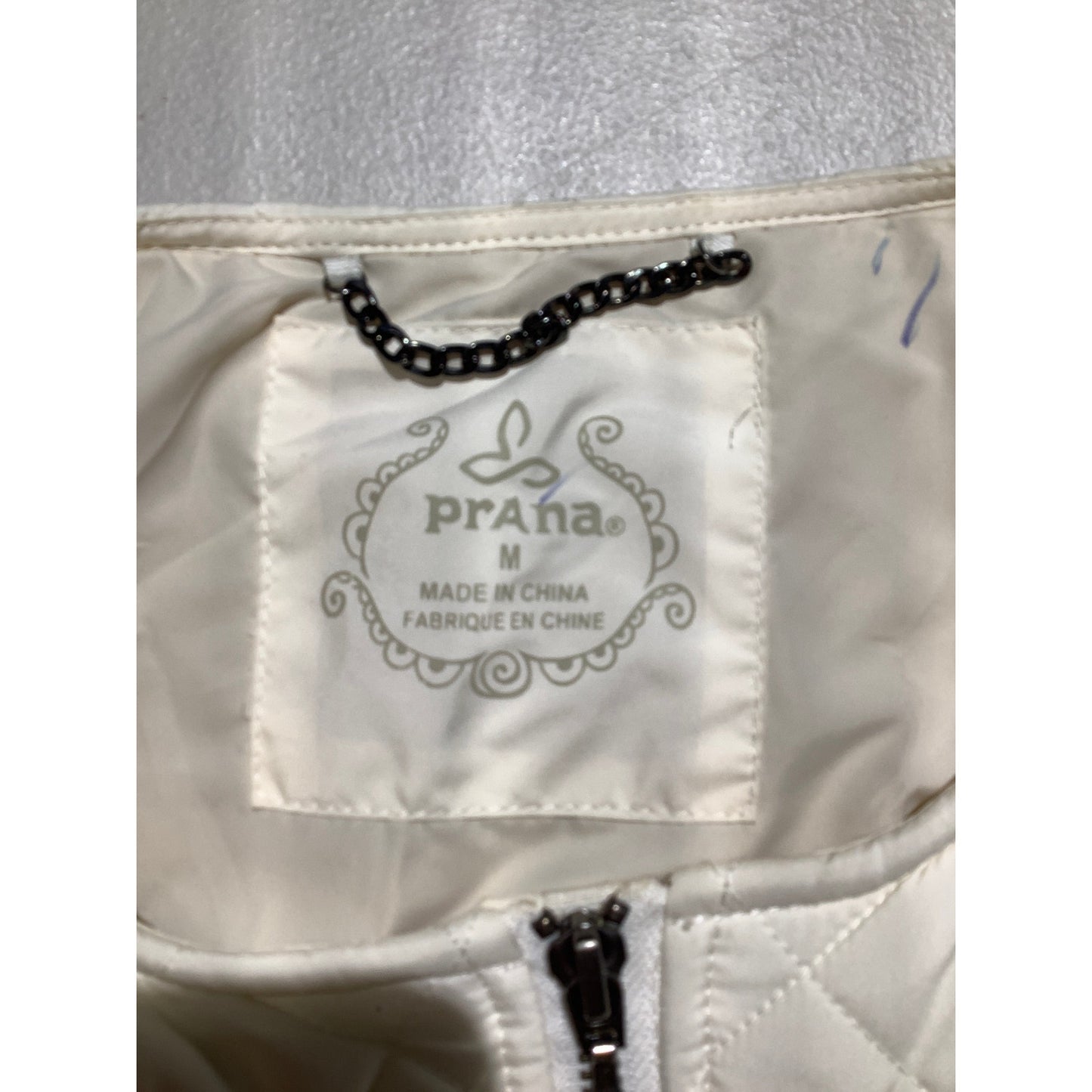 Prana Good Lux Cream Sherpa Jacket Women’s M — Cozy, Outdoor, Quilted