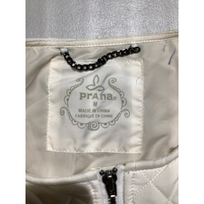 Prana Good Lux Cream Sherpa Jacket Women’s M — Cozy, Outdoor, Quilted
