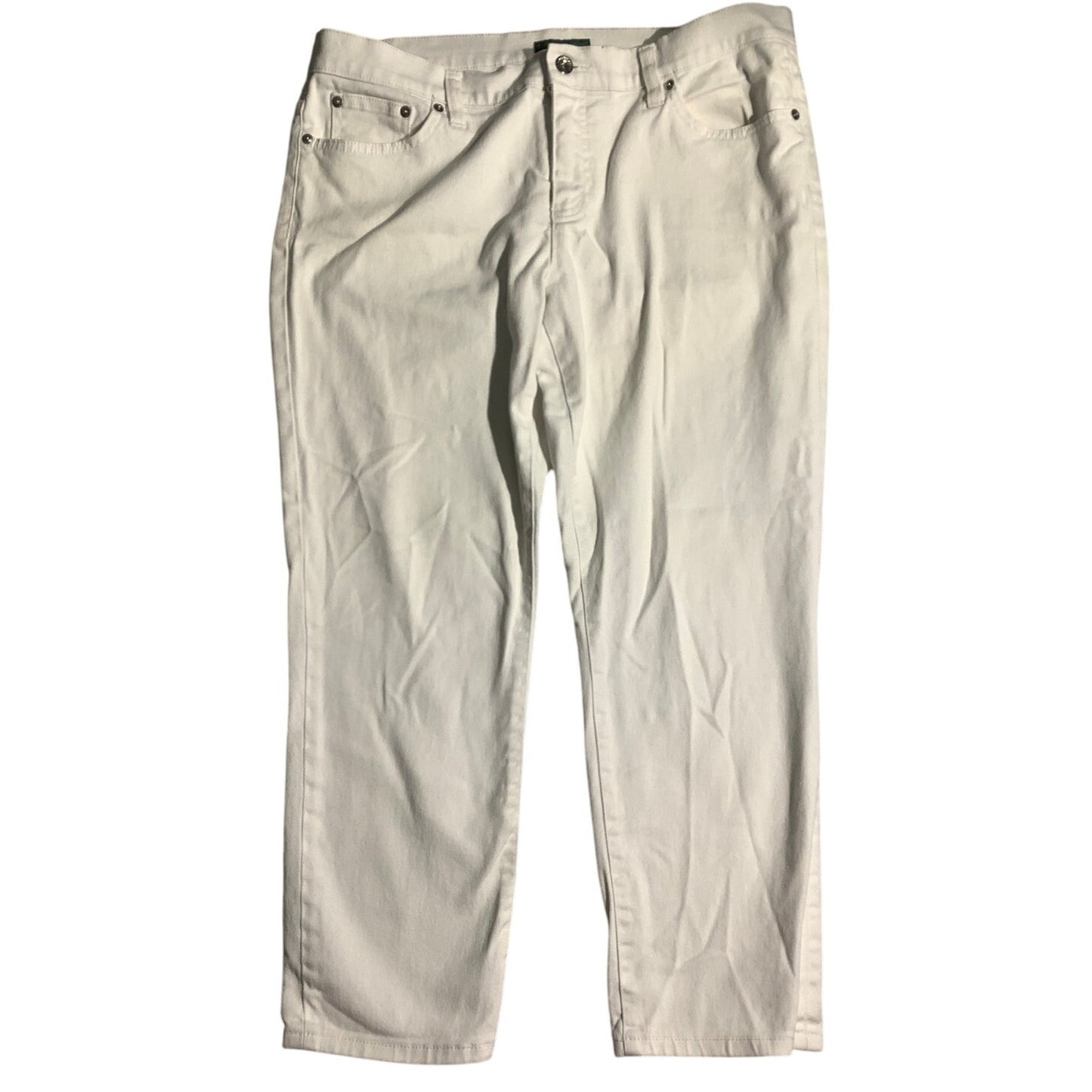 Lauren Ralph Lauren Women’s Jeans Size 12 — White, Denim, Cropped