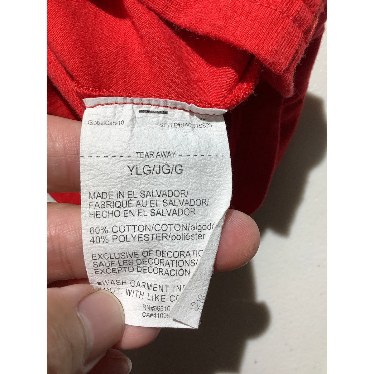 Under Armour Youth L Red Freedom USA Flag Graphic T-Shirt Loose Fit