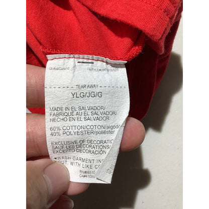 Under Armour Youth L Red Freedom USA Flag Graphic T-Shirt Loose Fit