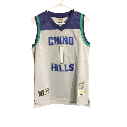 Highlights LaMelo Ball Chino Hills Men's XS Basketball Jersey Gray Blue Green