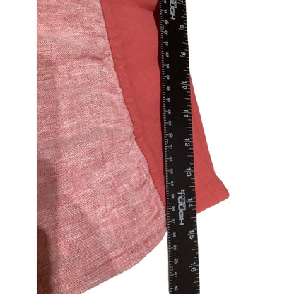 Land's End Red/Pink Linen Pants, Size 10 - Casual, Relaxed, Summer