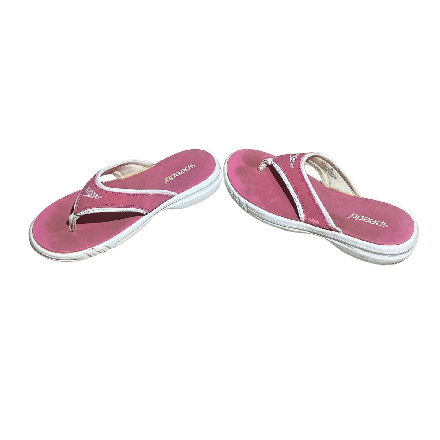 Speedo Pink White Flip Flops Women’s Size 7 — Beach, Swim, Coastal