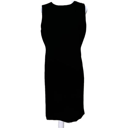 Elegant Black Sheath Dress by Linda Allard Ellen Tracy Size 8 M Office Siren