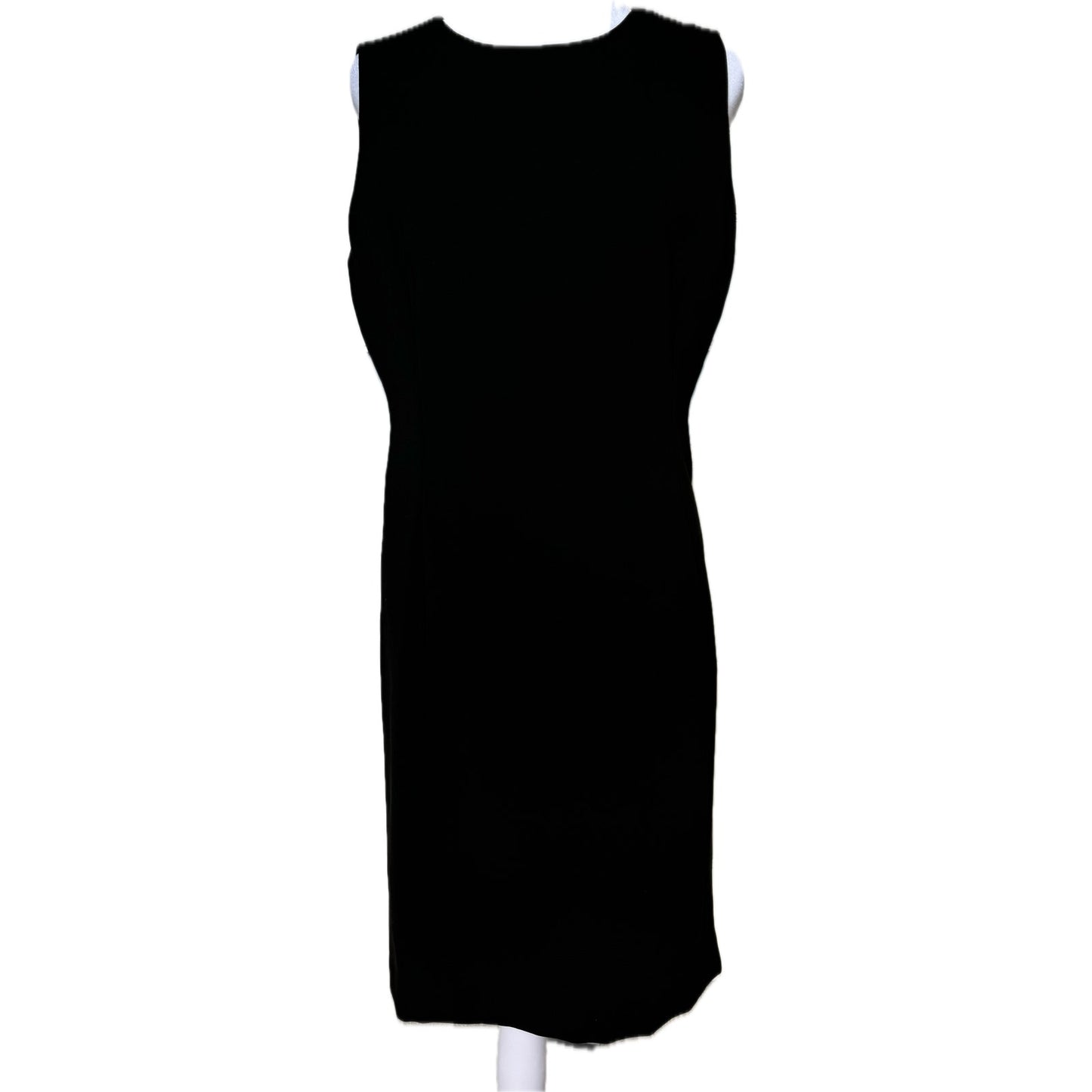 Preppy Dark Academia Black Sleeveless Dress 8 Office Siren Traditional Funeral