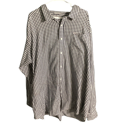 Columbia Men’s Button-Up Shirt Size 3X – Checkered, Collared, Long Sleeve