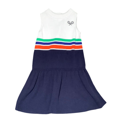 Janie and Jack Girls Tennis Sweater Dress - Size 6 - Preppy, Classic, Sporty